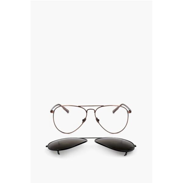 Linda Farrow KRIS VAN ASSCHE Aviator Sunglasses with Removable Mask
