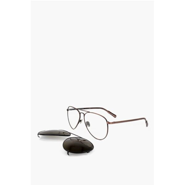 Linda Farrow KRIS VAN ASSCHE Aviator Sunglasses with Removable Mask - Image 2