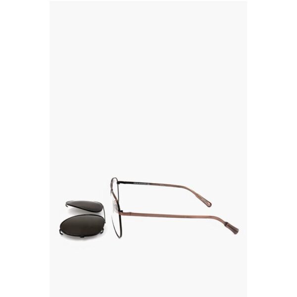 Linda Farrow KRIS VAN ASSCHE Aviator Sunglasses with Removable Mask - Image 3