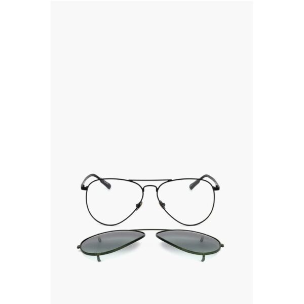 Linda Farrow KRIS VAN ASSCHE Aviator Sunglasses with Removable Mask