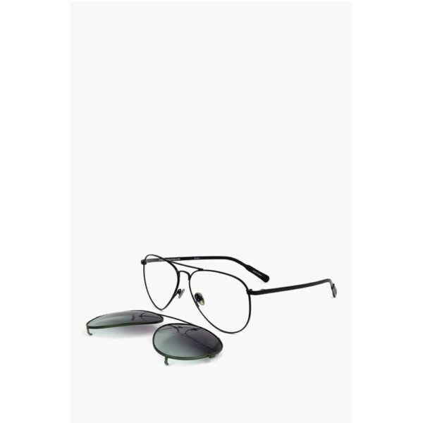 Linda Farrow KRIS VAN ASSCHE Aviator Sunglasses with Removable Mask - Image 2