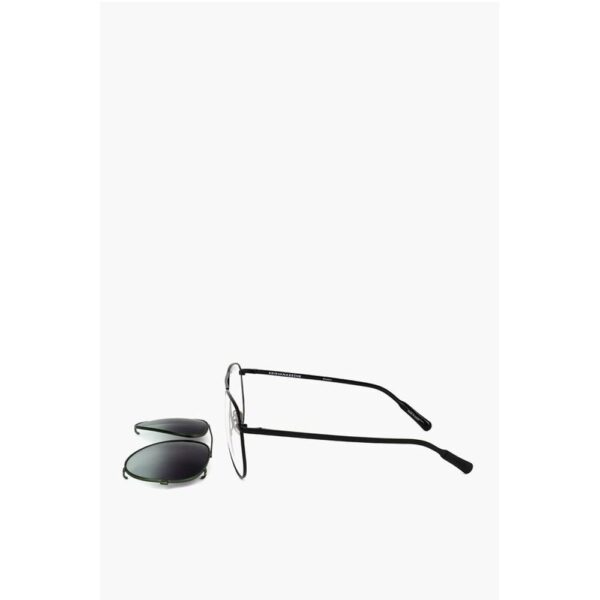 Linda Farrow KRIS VAN ASSCHE Aviator Sunglasses with Removable Mask - Image 3