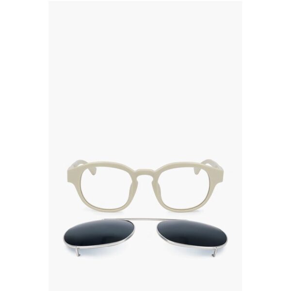 Linda Farrow DRIES VAN NOTEN Wayfarer Sunglasses with Removable Mask