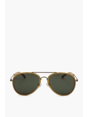 Linda Farrow DRIES VAN NOTEN Aviator Sunglasses with Plastic Frame
