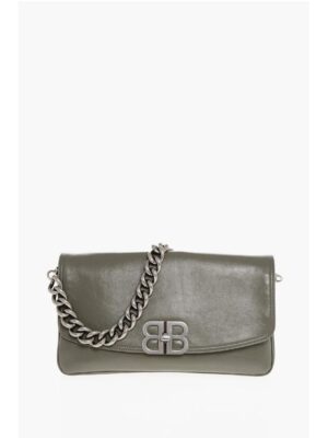 Balenciaga Leather SOFT FLAP Shoulder Bag