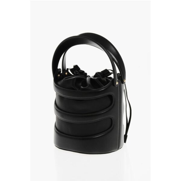 Alexander McQueen Leather THE RISE Bucket Bag with Removable Shoulder Strap - Image 2