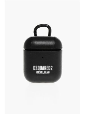 Dsquared² Solid Color Airpods Case with Contrasting Logo