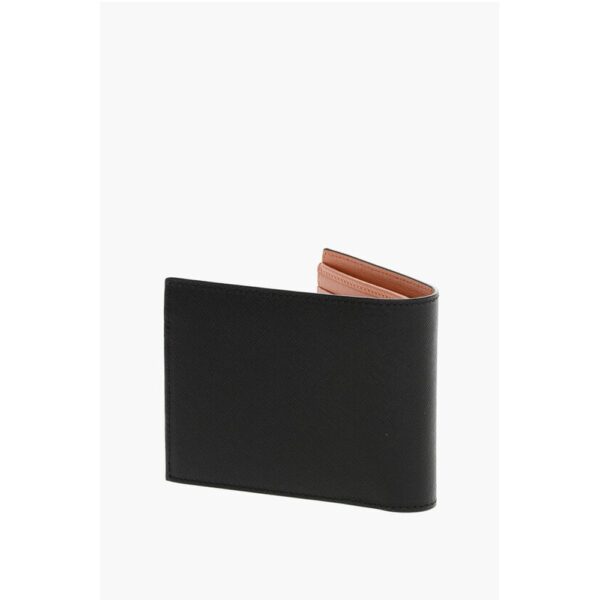 Dsquared² Saffiano Leather D2 STATEMENT Wallet with Silver-Tone Detail - Image 2