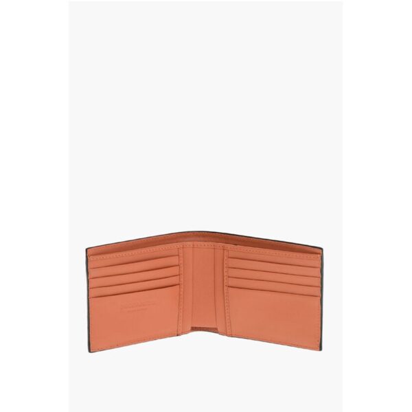 Dsquared² Saffiano Leather D2 STATEMENT Wallet with Silver-Tone Detail - Image 3