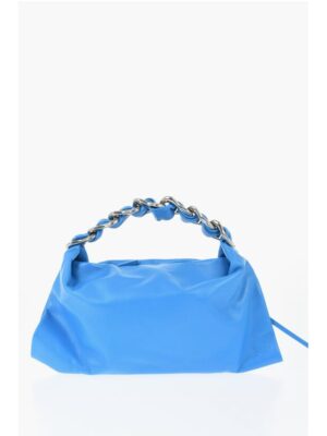 Burberry Leather Shoulder Bag With Chain