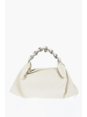 Burberry Leather Shoulder Bag With Chain