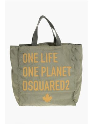Dsquared² OLOP Nylon Tote Bag with Front Print