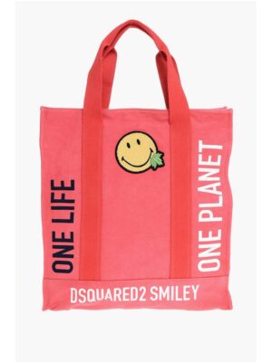 Dsquared² OLOP Canvas SMILEY Tote Bag