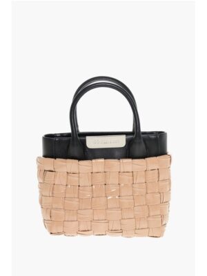 Dsquared² Woven Leather Tote Bag