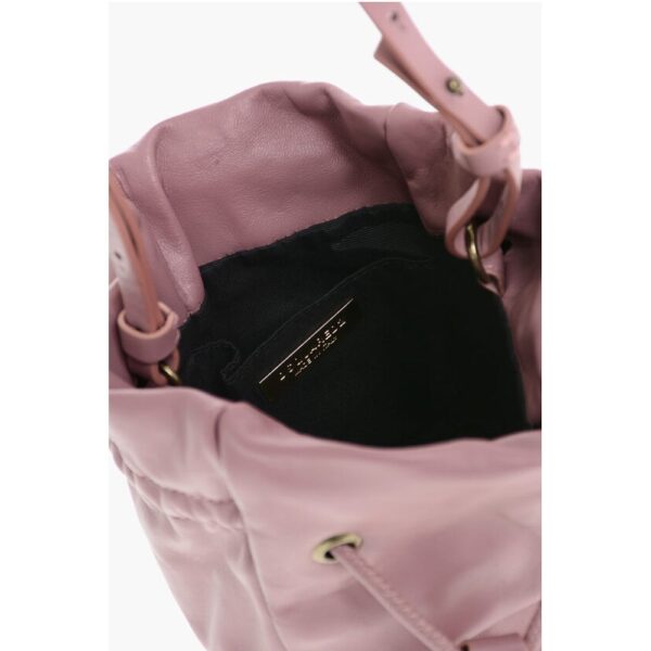 Dsquared² Leather Bucket Bag with Removable Shoulder Strap - Image 4