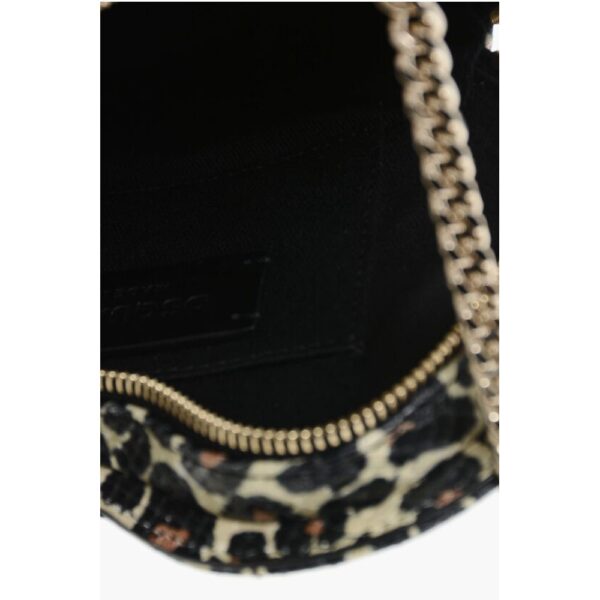 Dsquared² Animal Patterned Leather Heart-shaped Clutch - Image 5