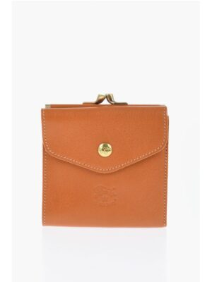 Il Bisonte Solid Color Leather Wallet
