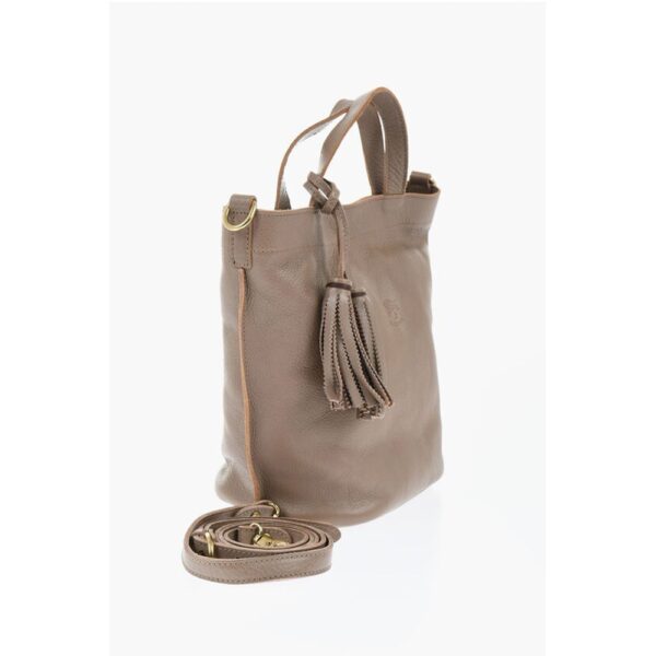 Il Bisonte Textured Leather Bucket Bag - Image 4