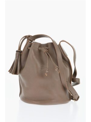 Il Bisonte Textured Leather Bucket Bag