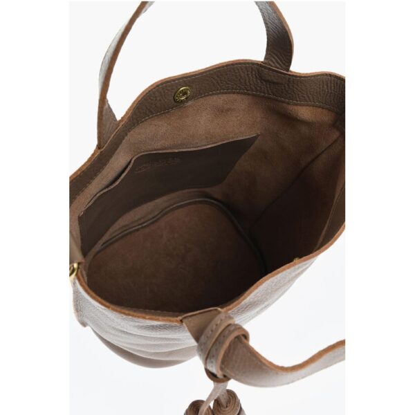 Il Bisonte Textured Leather Bucket Bag - Image 5