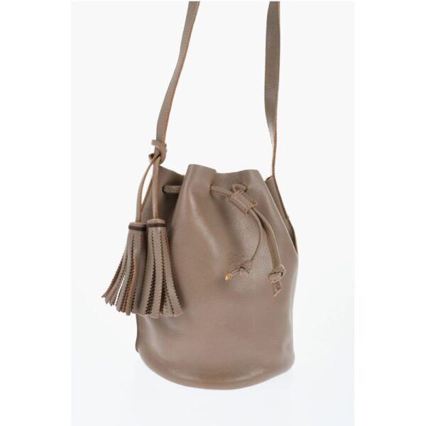 Il Bisonte Textured Leather Bucket Bag - Image 3