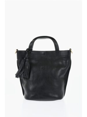 Il Bisonte Textured Leather Bucket Bag