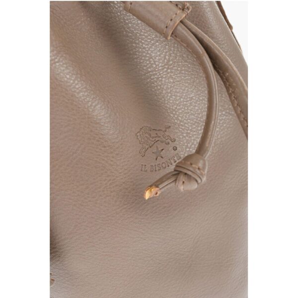 Il Bisonte Textured Leather Bucket Bag - Image 4