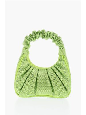 Jw Pei All-Over Strass Satin GABBI Mini Hobo Bag