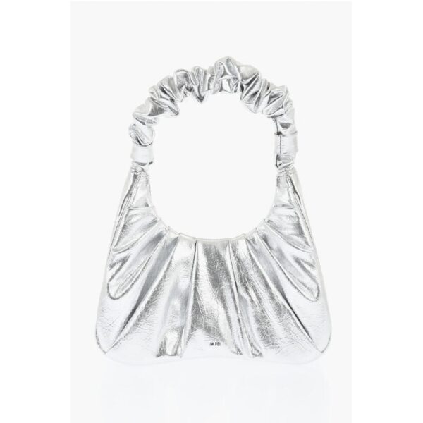 Jw Pei Ruched Metallic Faux Leather GABBI Hobo Bag