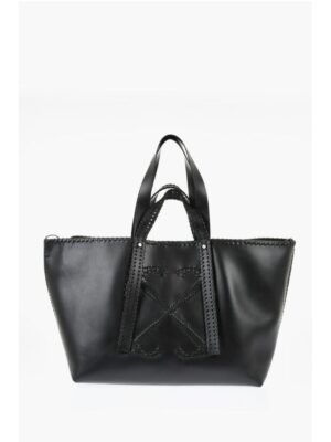 Off-White Braided Leather DAY OFF WEAVING Weekend Bag
