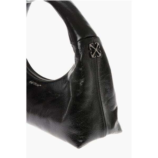 Off-White Patent Leather ARCADE Shoulder Bag - Image 3