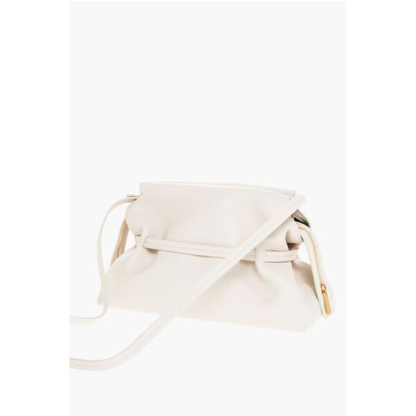 Off-White Solid Color Leather Clutch - Image 2