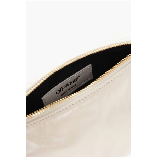 Off-White Leather TORPEDO Mini Bag with Golden Logo - Image 4