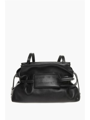 Off-White Solid Color Leather Clutch