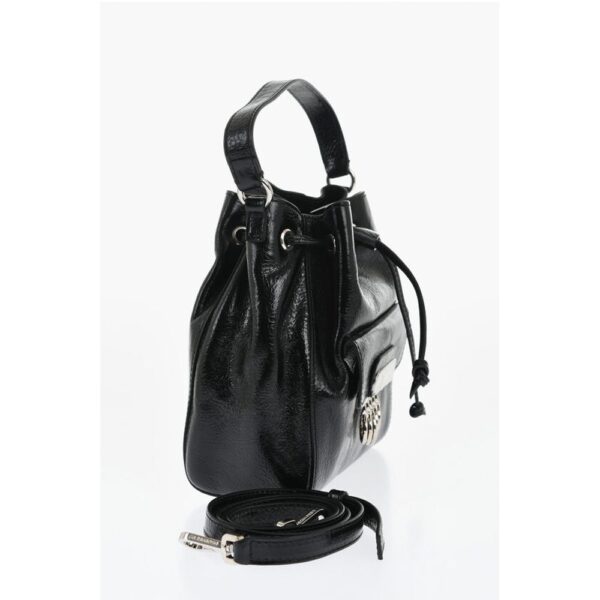 Dsquared² Vinil Leather Bucket Bag with Metallic Detail - Image 2