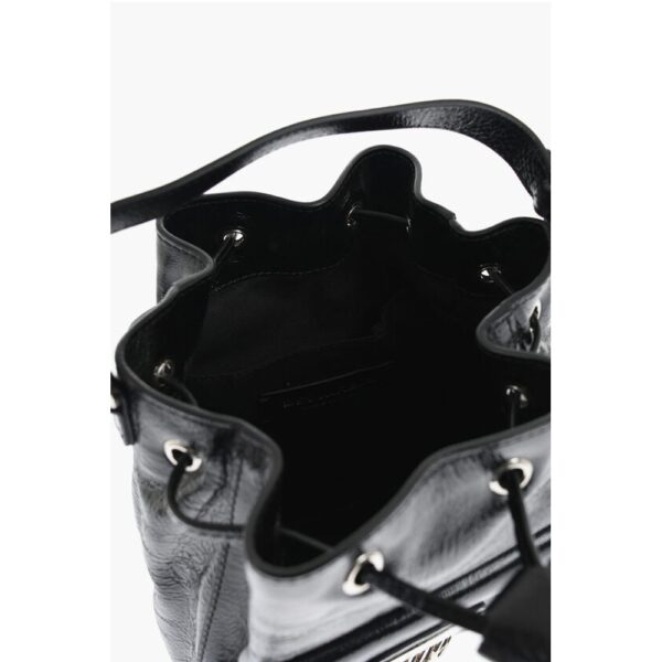 Dsquared² Vinil Leather Bucket Bag with Metallic Detail - Image 5
