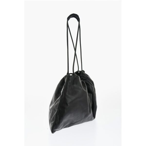 Dsquared² Leather Handbag with Drawstring - Image 3
