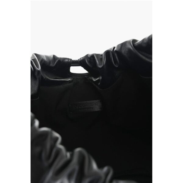 Dsquared² Leather Handbag with Drawstring - Image 5