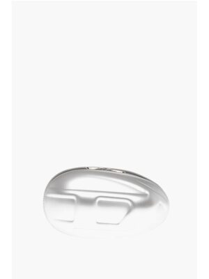 Diesel Oval Shaped Rigid 1-DR FOLD Clutch Bag with Embossed Oval D