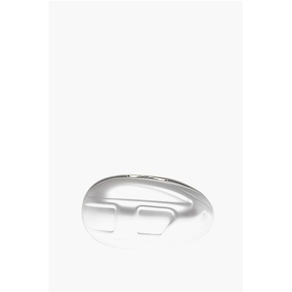 Diesel Oval Shaped Rigid 1-DR FOLD Clutch Bag with Embossed Oval D