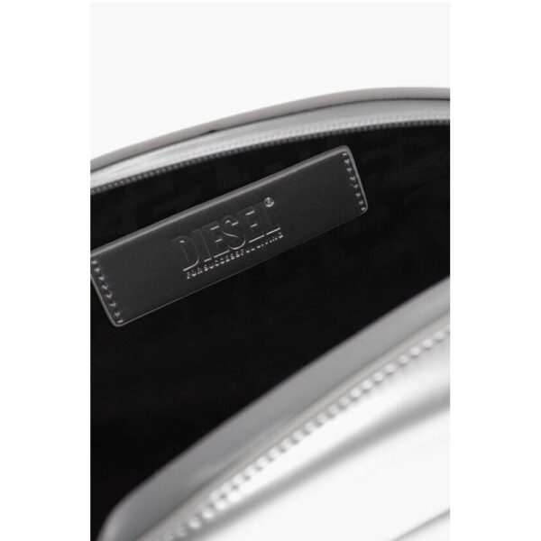 Diesel Oval Shaped Rigid 1-DR FOLD Clutch Bag with Embossed Oval D - Image 4