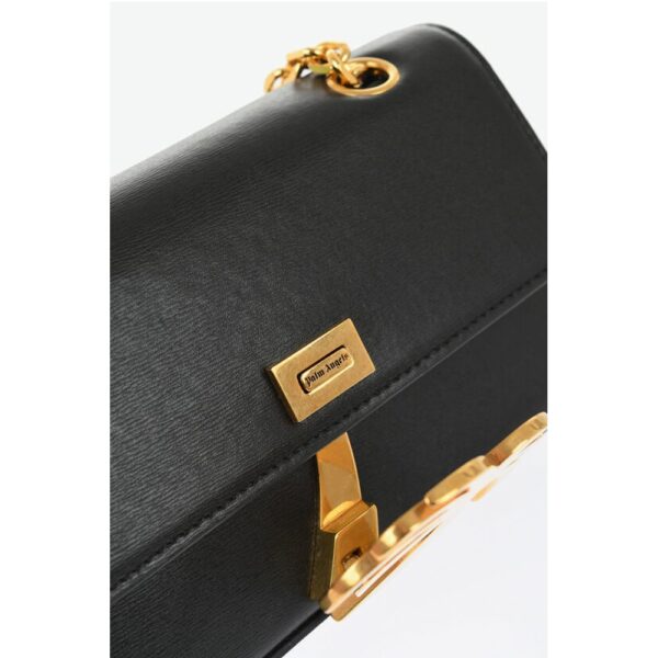 Palm Angels Leather PALM BRIDGE Shoulder Bag with Chain Shouder Strap - Image 4