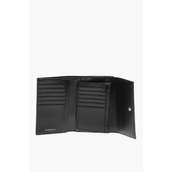 Armani EMPORIO Textured Faux Leather Bi-Fold Wallet - Image 3