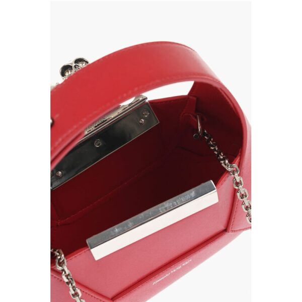 Alexander McQueen Leather JEWELLED MINI Bag with Removable Chain Shoulder Stra - Image 5
