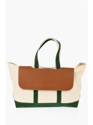Palm Angels Canvas Tote Bag with Logoed Detail