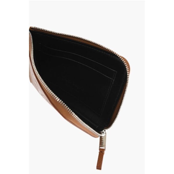 Palm Angels Textured Leather Wallet with Zip Closure - Image 5