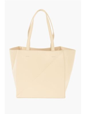 Nanushka Solid Color Faux Leather THE ORIGAMI Tote Bag