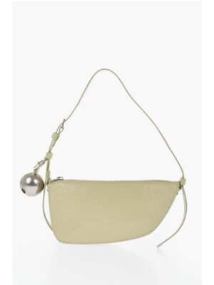 Burberry Patent Leather SHIELD SLING Shoulder Bag with Silver-Tone Ch