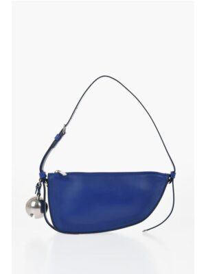 Burberry Leather SHIELD SLING Shoulder Bag with Silver-Tone Charm