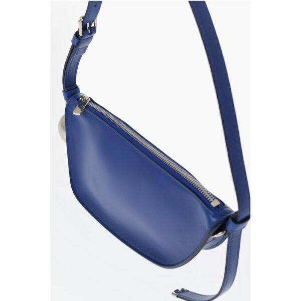 Burberry Leather SHIELD SLING Shoulder Bag with Silver-Tone Charm - Image 3